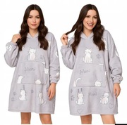 Koc bluza z kapturem oversize Kotek Premium