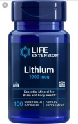 LIT Life Extension Lithium 1000mg 100caps