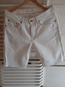   Krótkie spodnie jeansowa męskie  białe Tommy Hilfiger roz.31