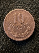 10 groszy 1961 bez znaku mennicy