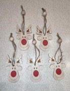 Ozdoby świąteczne zestawy reniferów 5 sztuk 