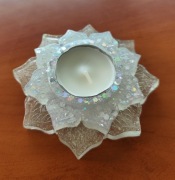 Świecznik na tealight, świeczkę - z żywicy epoksydowej 