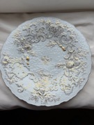 Przepiękna patera Miśnia! Bogate reliefy! Złoto