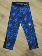 NIKE PRO DRI FIT getry męskie sportowe niebiesko-czarny wzór jak moro_ XS