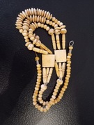 Naszyjnik z naturalnej kości Indie lata 80 