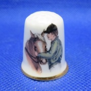 Naparstek Kolekcjonerski Porcelanowy - Dżokej