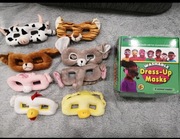 Zestaw 8 sztuk maski pluszowe karnawałowe dla dzieci