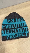 AJS__ CZAPKA _ zimowa  _ beanie __ z napisami