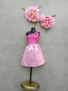 Sukienka dla lalek barbie dwukolorowa 