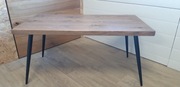 Dębowy stolik kawowy ława do salonu LOFT 100x50