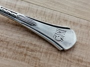 ŁYŻECZKA DO SOLI PIEPRZU ART DECO SREBRO PRÓBA 800 NIEMCY MONOGRAM