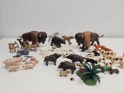 Playmobil Zwierzęta duży zestaw figurek Bizon Żubr Farma