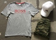 Koszulka t-shirt Hugo Boss rozm. 152cm szara