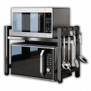 PÓŁKA - STOJAK CZARNY NA MIKROFALÓWKĘ RÓŻNE INNE, REGULOWANY STABILNY 