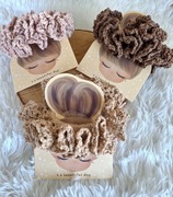 Gumki scrunchie szydełkowe 