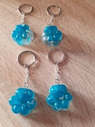 Kocia łapka. Brelok na klucze.  Srebrzysty dodatki.