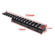 Adapter szyny Dovetail Picatinny 11 mm na 20 mm, konwerter 3/8 na 7/8 cala
