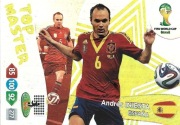 PANINI FIFA WORLD CUP BRASIL INIESTA TOP MASTER