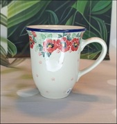 Kubek ceramiczny wysoki 0,5L ceramika Bolesławiec