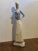 Dziewczyna z ptaszkiem figurka porcelanowa ładna 34 cm 