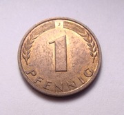 Niemcy 1 pfennig 1950 J ŁADNA!