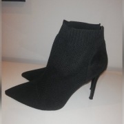 Botki DeeZee r.40 na szpilce ażur czarne hit 