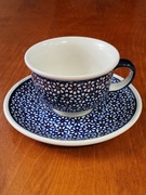 FILIŻANKA I SPODEK CERAMIKA BOLESŁAWIEC