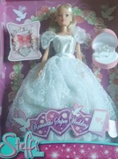 Lalka Steffi Love w sukni ślubnej.