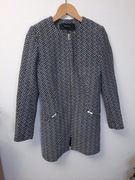 Długi żakiet marynarka surdut teksturowany Zara Basic rozmiar M 38