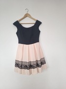 Sukienka A&A Collections S (36) - wesele studniówka koronka - czarna