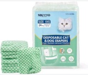 MICOOYO Jednorazowe pieluchy dla szczeniąt i kotów - S, 24 sztuki