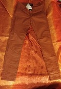 School Rag Lucy super slim woskowane brązowe spodnie W 27 nowe z metką