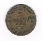 2 Pfenige 1862 B Saksonia