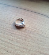 Srebrny pierścionek prl 925 Częstochowa roz. 18 6.10g