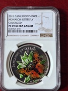 2011 Cameroon Butterfly 3D 1000 Francs NGC PF69 UC