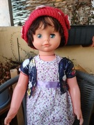 STARA LALKA CZASY PRL MECHANIZM NA PŁYTĘ