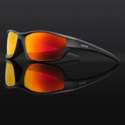 Okulary KAPOVE Sport RED / Black UV400 Polaryzacja czarne tło