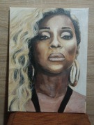 Mary J Blige akryl na płótnie 40x30 