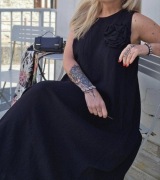 Big size sukienka czarna oversize 