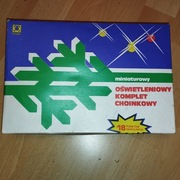 Stary z PRL-U komplet choinkowy Pabianice Polamp 