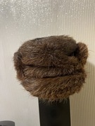 Czapka z daszkiem unisex z naturalnego futra nutrii