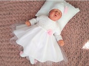 Komplecik do chrztu dla dziewczynki