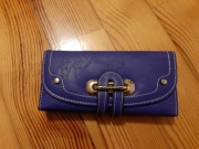 Nowy portfel duży złote dodatki. 