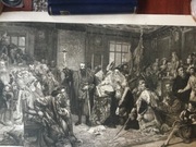 Zygmunt August w Lublinie 1859 r. Litografia 