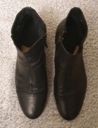 Diesel Czarne Botki skórzane męskie Roz: 43