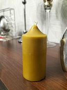 Świeca  z wosku pszczelego -  NATURALNY  zapach (1szt)