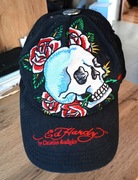 Ed Hardy SKULL-ROSE TWILL - Czapka z daszkiem