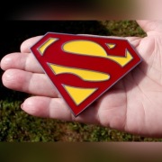 Naklejka SUPERMAN Logo Metal CHROM orginal