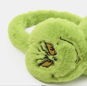 Nauszniki świąteczne Grinch Dr Seuss zielone