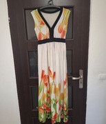Letnia sukienka maxi w tulipany